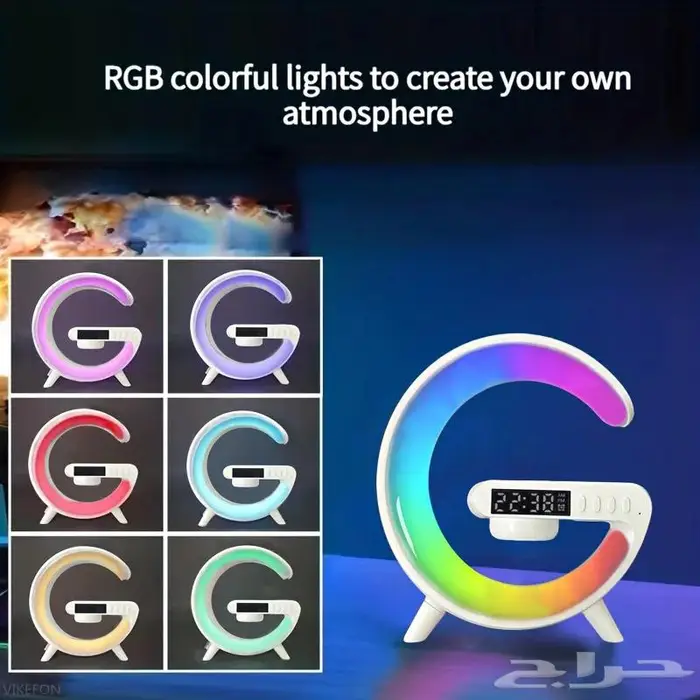 انارة وساعة وسماعة وشاحن لاسلكي 3