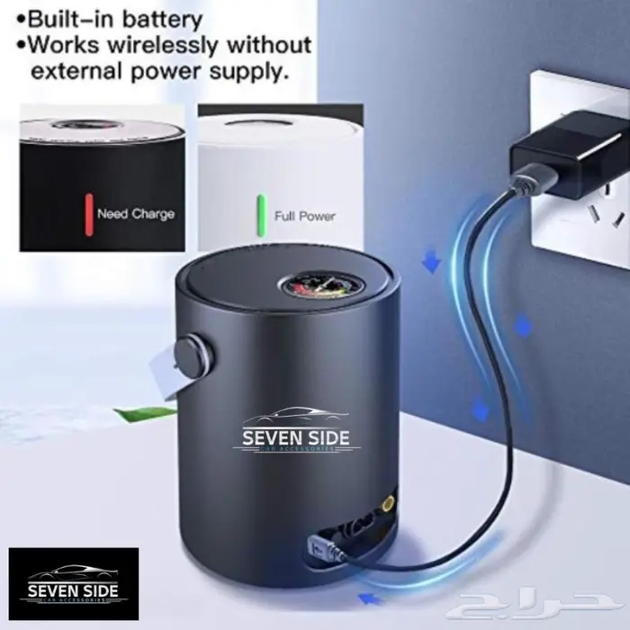 بكج منفاخ و مكنسة لاسكلية للسيارة 7