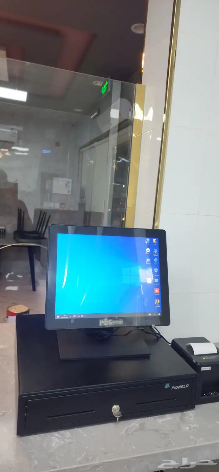 كاشير لمس pos1 معالج i5 رام 4 هارد 128 ssd كامل 2
