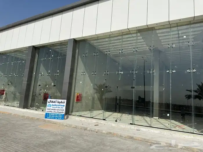 تركيب واجهات زجاج سكريت والمنيوم وواجهات محلات تجاريه 25