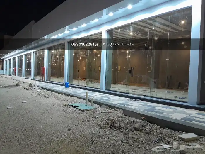 تركيب واجهات زجاج سكريت والمنيوم وواجهات محلات تجاريه 17