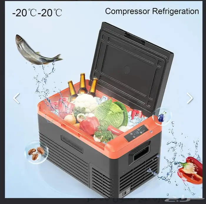 ثلاجة سيارة مع محول 50 لتر 3