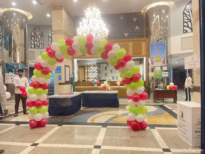 أقواس بالونات بألوان هوائية 7