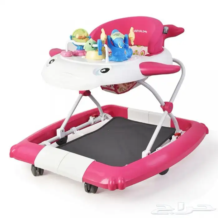 مشاية أطفال ماما لوف بتصميم السمكة مع هزاز وبدون هزاز 1