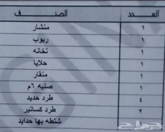 معدات منجرة 0