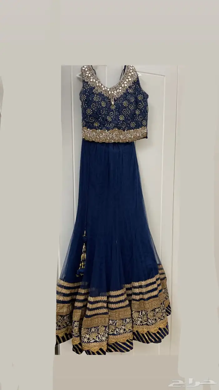 فستان هندي فستان مناسبات فستان ساري هندي لبس هندي 2