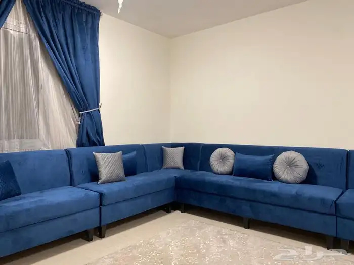 كنب كحلي نظيف ( خداديات رمادي وكحلي ) 1