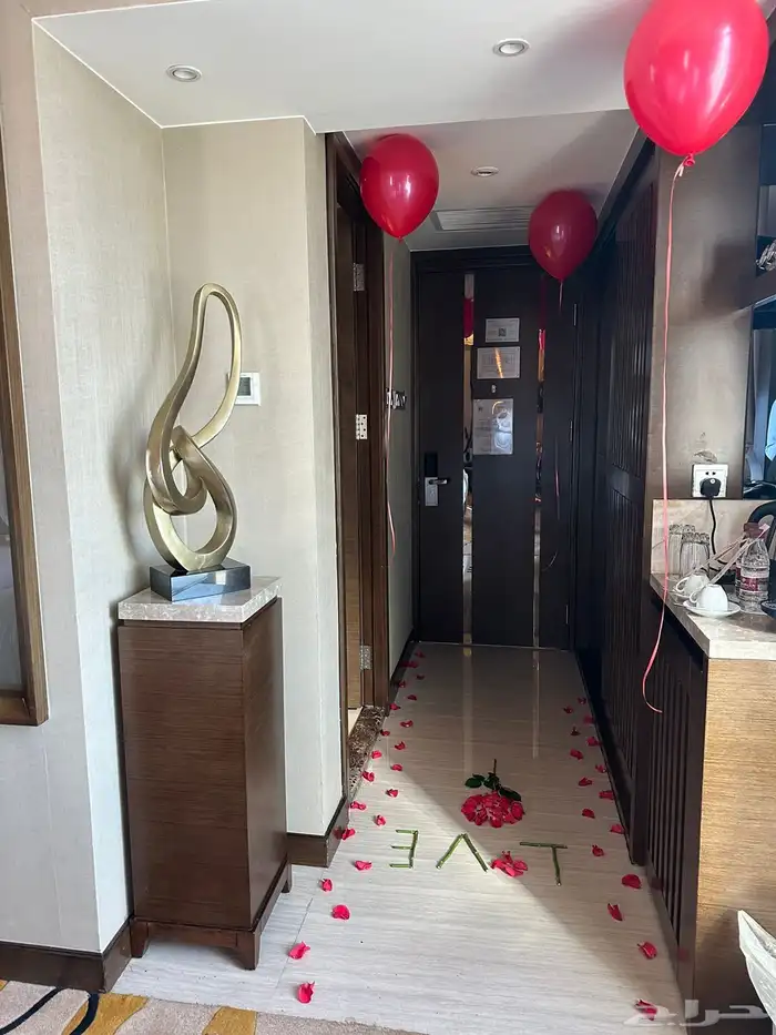 تزين غرفه ورد بالونات ميلاد زواج ذكرى 5