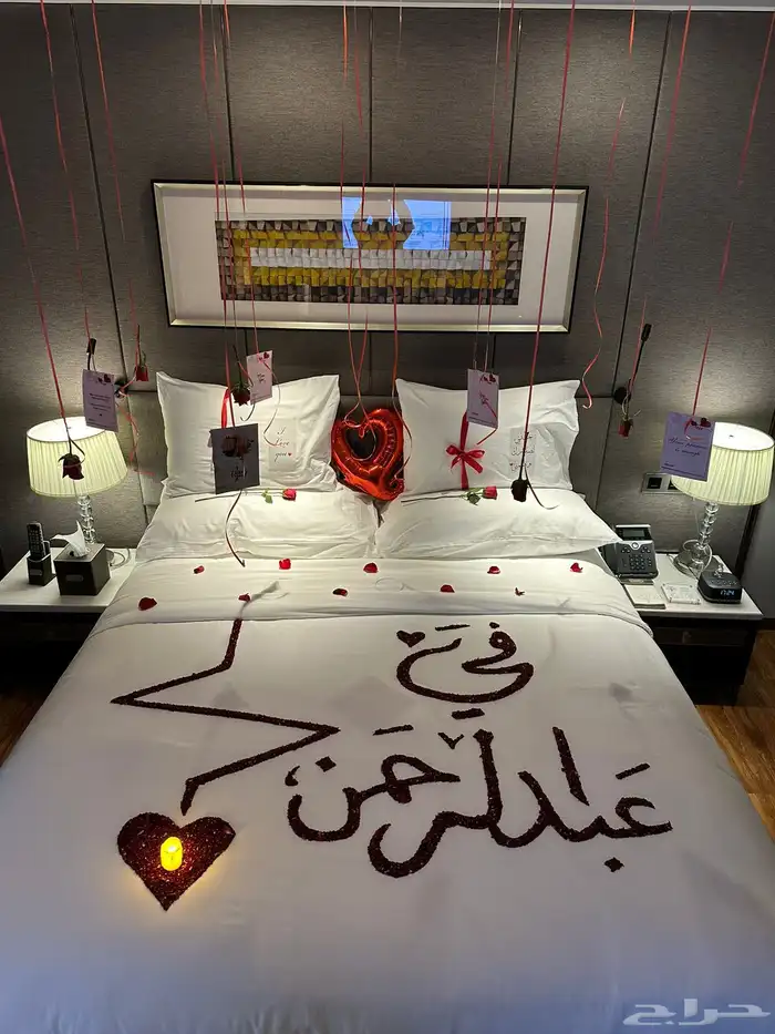 تزين غرفه ورد بالونات ميلاد زواج ذكرى 26