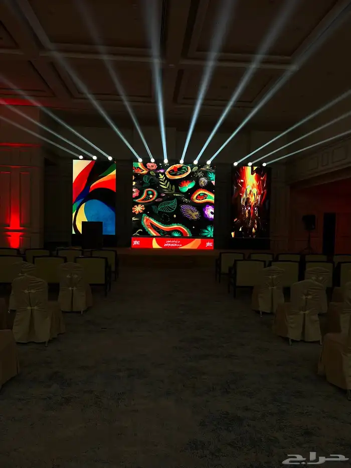 تأجير و بيع شاشات العملاقه وإضاءت المباني ستي كلر 1