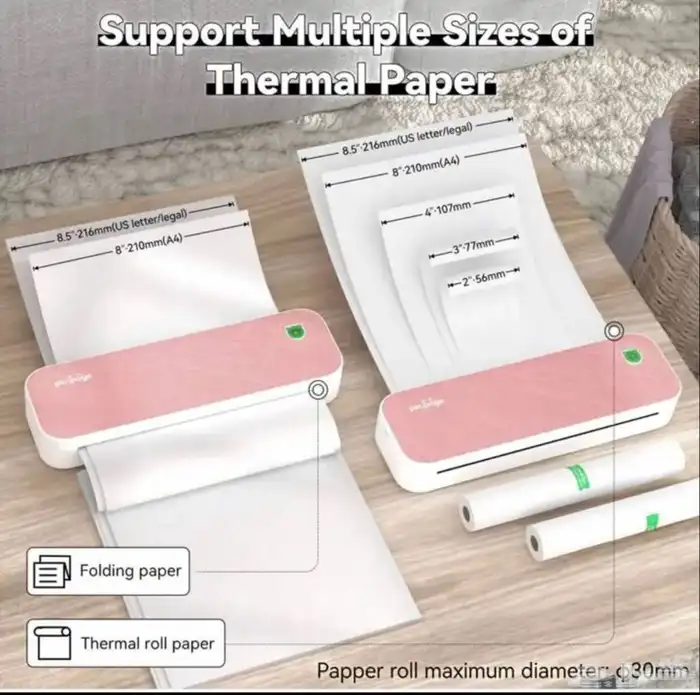 طابعه حراريه peripage تطبع بدون حبر 1