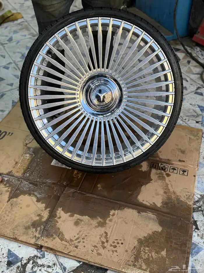 جنوط مرسيدس s كلاس صحن مقاس 22 موديل 2025 34