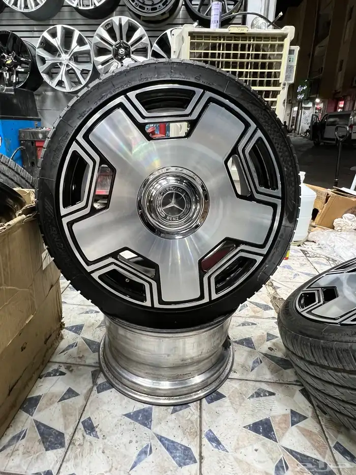 جنوط مرسيدس s كلاس صحن مقاس 22 موديل 2025 55