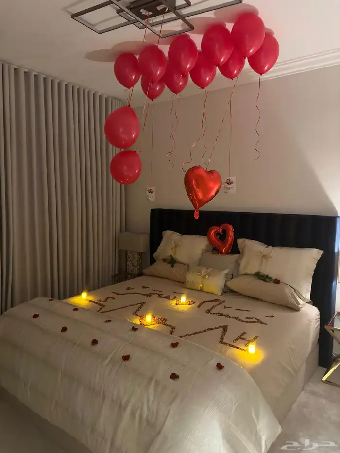 تزين غرفه ورد بالونات ميلاد زواج ذكرى 18