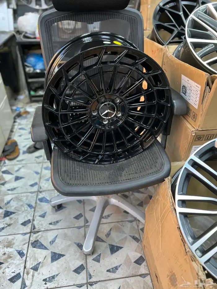 جنوط مرسيدس s كلاس صحن مقاس 22 موديل 2025 58