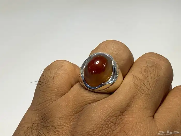 خواتم رجالية عقيق يماني صياغات انيقة 4