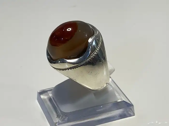 خواتم رجالية عقيق يماني صياغات انيقة 2