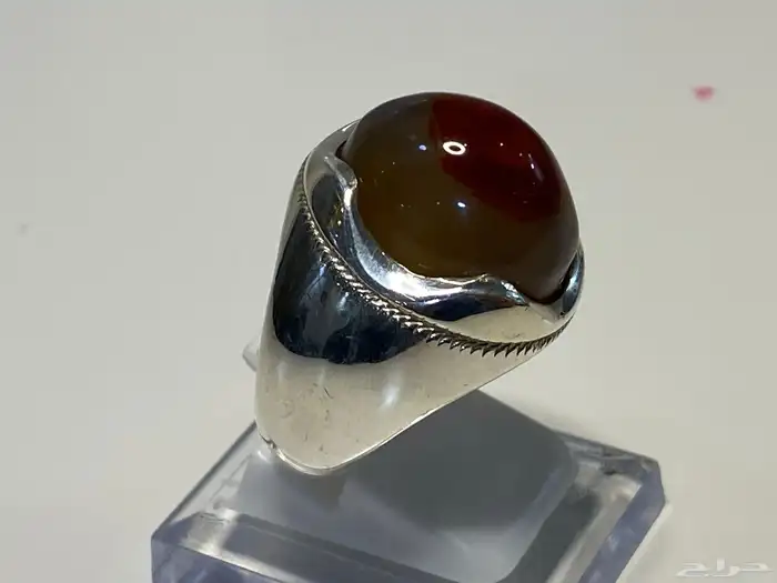 خواتم رجالية عقيق يماني صياغات انيقة 3