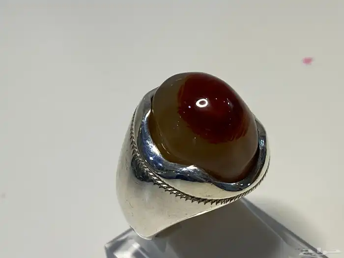 خواتم رجالية عقيق يماني صياغات انيقة 1