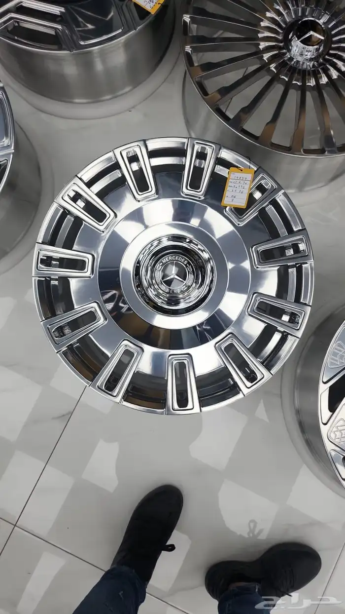 جنوط مرسيدس s كلاس صحن مقاس 22 موديل 2025 5