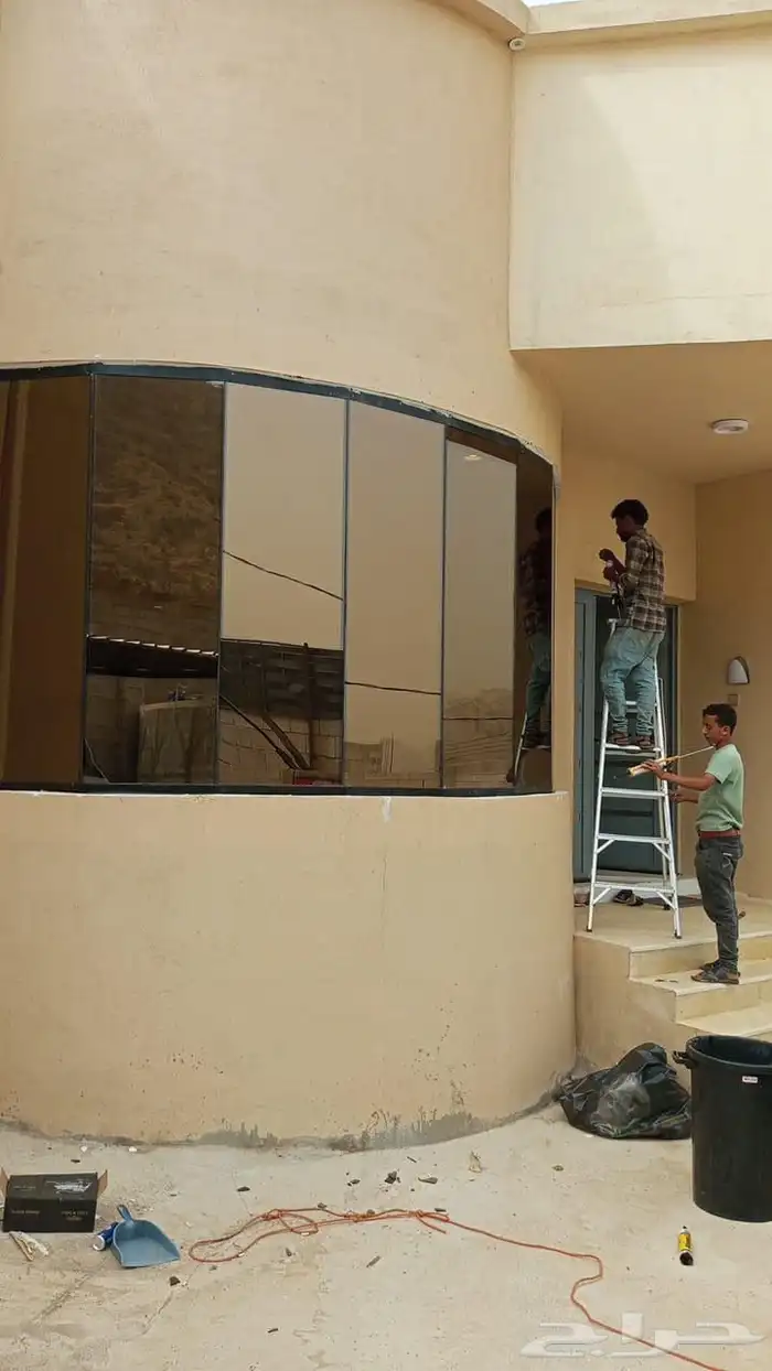 زجاج دربزين امريكي ودبل اجلاس ومحلات 11