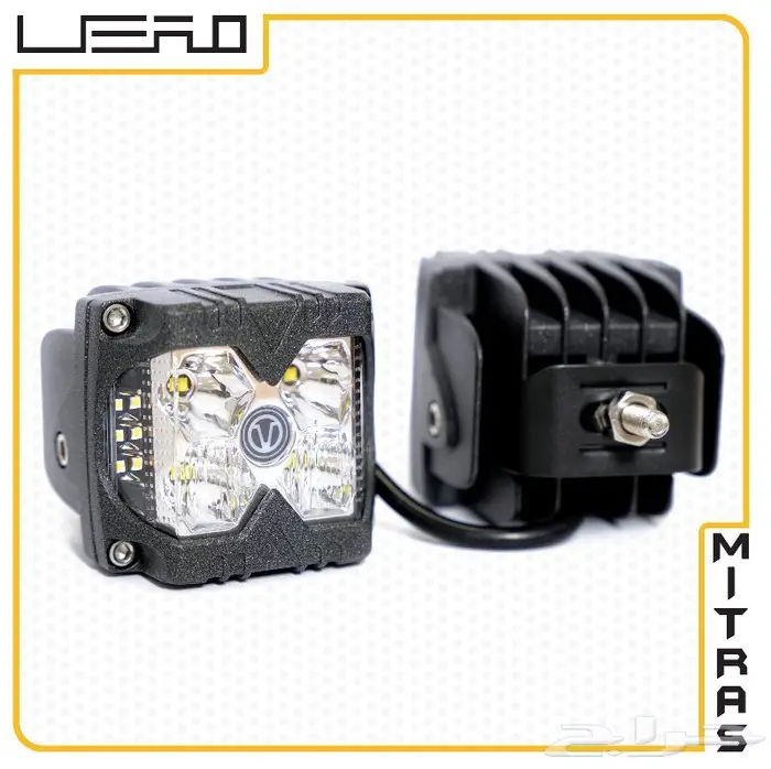 كشافات LED بحجم 4 انش عالية الجودة مع اضاءة جانبية صفراء 1