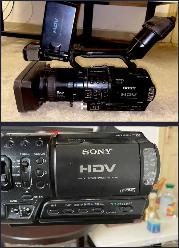 كاميرا للبيع -كاميرتين سوني نظيفة Sony 1080 Full HD -ميموري 0