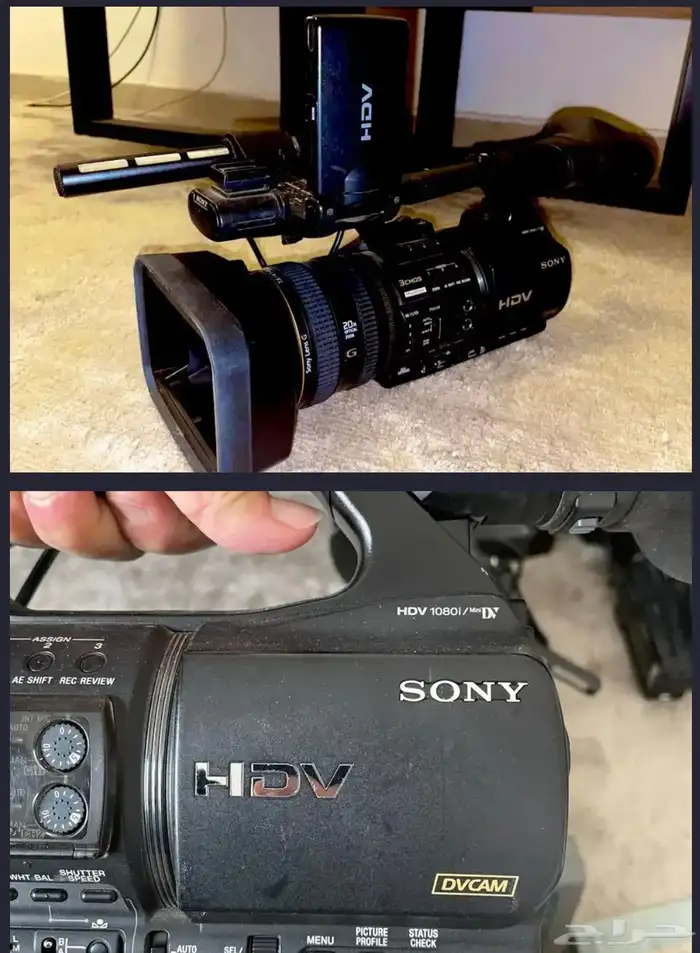 كاميرا للبيع -كاميرتين سوني نظيفة Sony 1080 Full HD -ميموري 1
