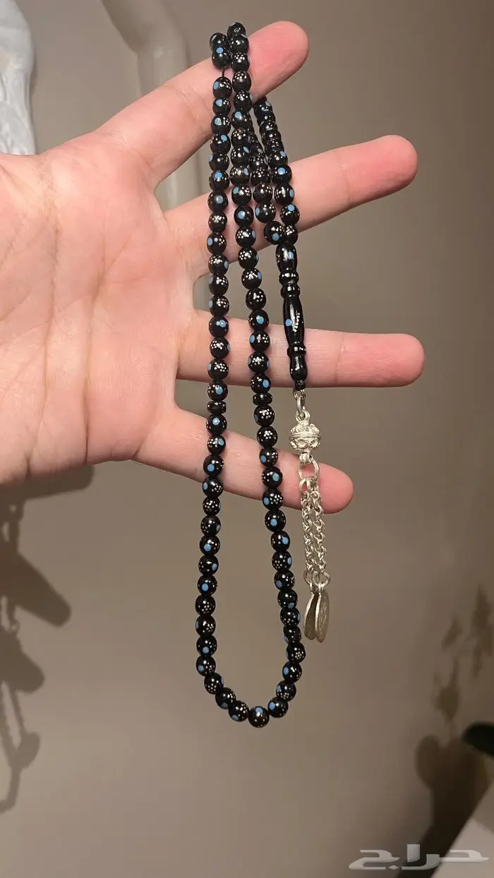 سبحة يسر طبيعي بالفضة 1