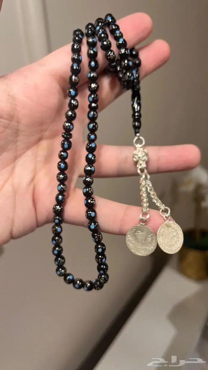 سبحة يسر طبيعي بالفضة 2