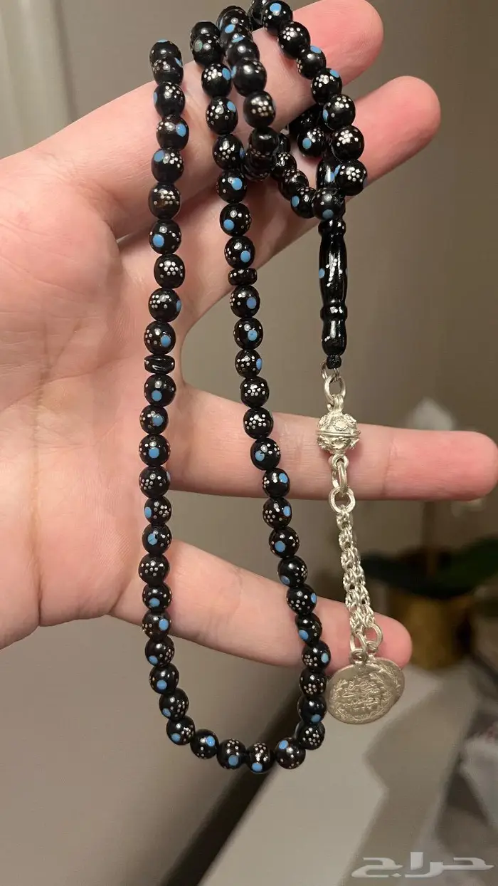 سبحة يسر طبيعي بالفضة 3