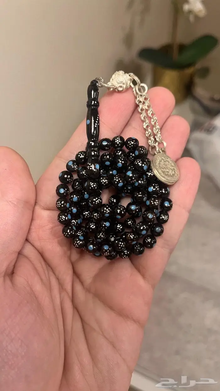 سبحة يسر طبيعي بالفضة 5