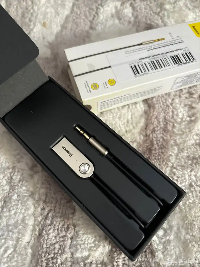 قطعة محول اوكس الى بلوتوث baseus aux bluetooth 8