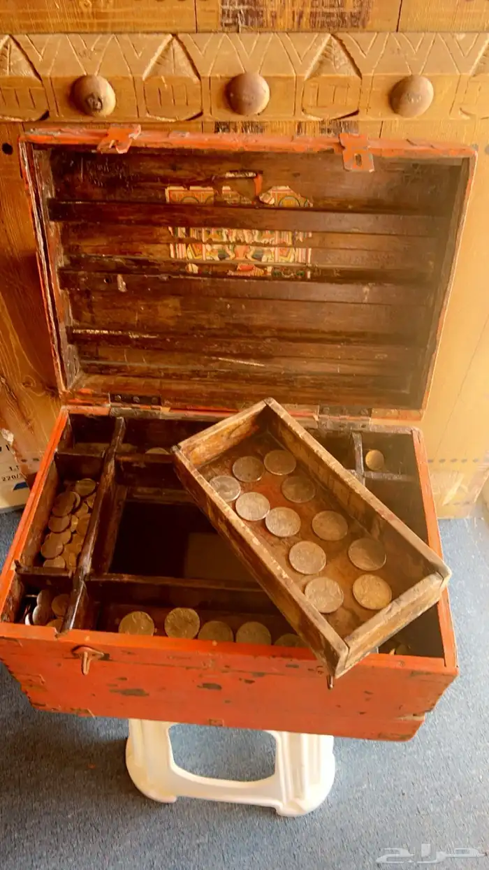 تراث نوادر صندوق العملات السعودية المعدنية 2