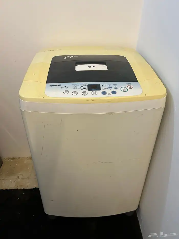 غساله ملابس LG اتوماتيك تعبئة علويه حجم 9.50 كم بحالة جيدة 1