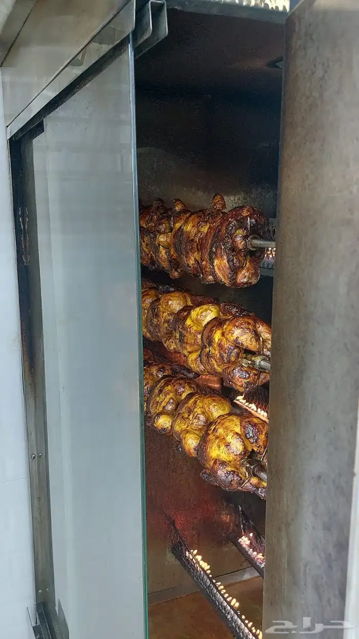 شواية دجاج مشوى دجاج اسياخ استيل معدات مطعم بخاري 0