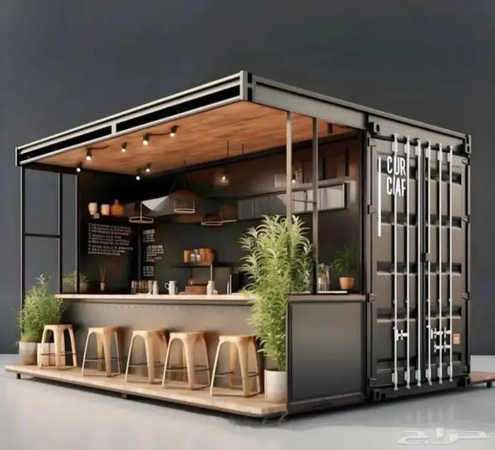كونتينر فود ترك درايف ثرو كشك ( تجهيز المشروع بالكامل ) 0