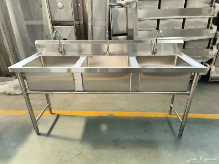 مغسلة ستيل حوض او حوضين او ثلاث 1