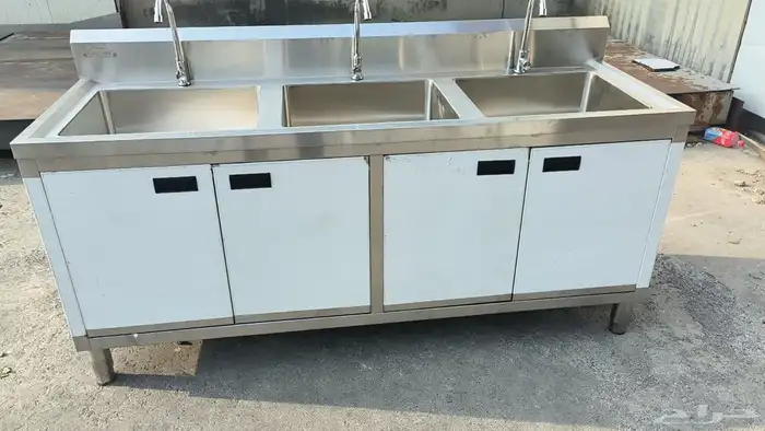 مغسلة ستيل حوض او حوضين او ثلاث 3