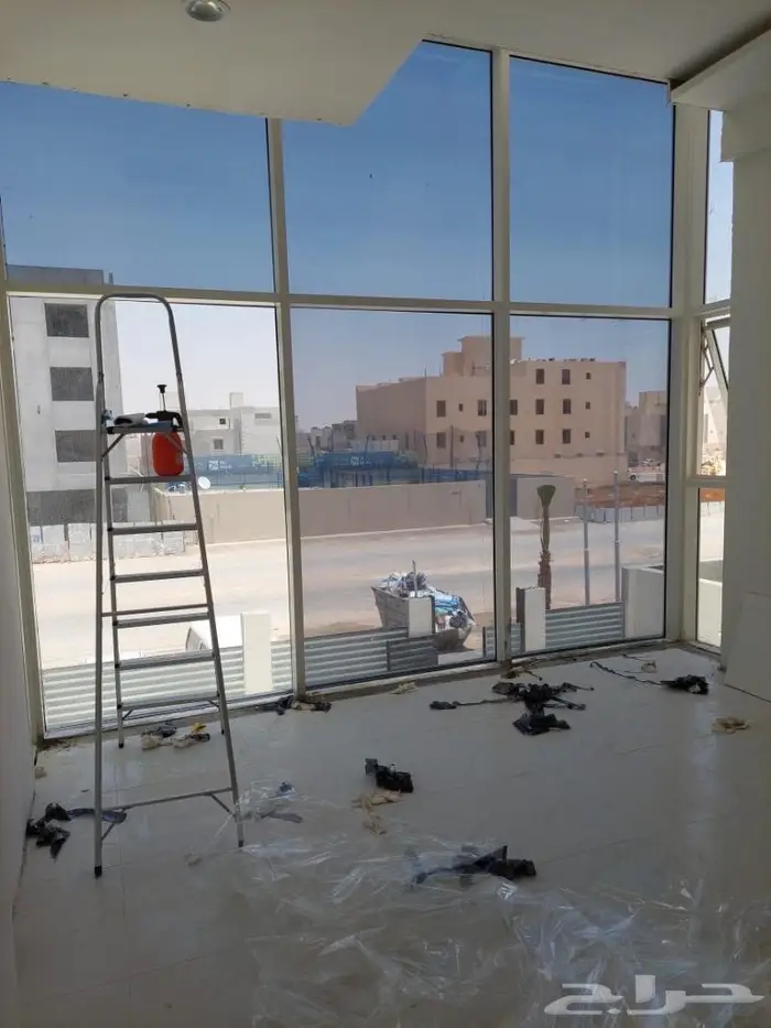 عازل حراري امريكي - تظليل زجاج مباني - ستيكرات مثلج 2