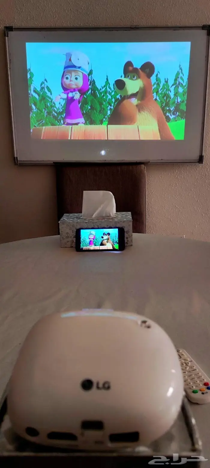بروجكتر إل جي LG محمول_حجم صغير_مستعمل نظيف_كوري أصلي 5