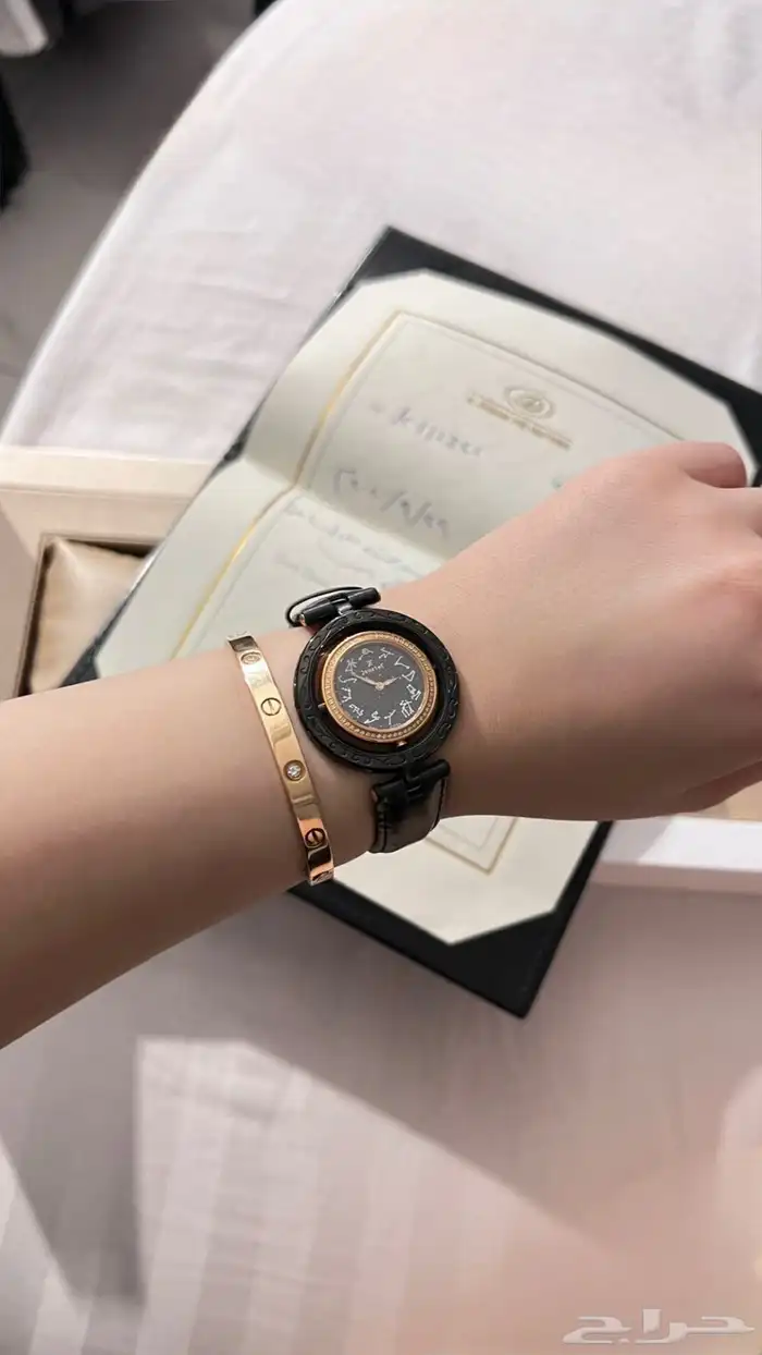 ساعة جوزتاف السوسريه مرصعه بل الماس 4