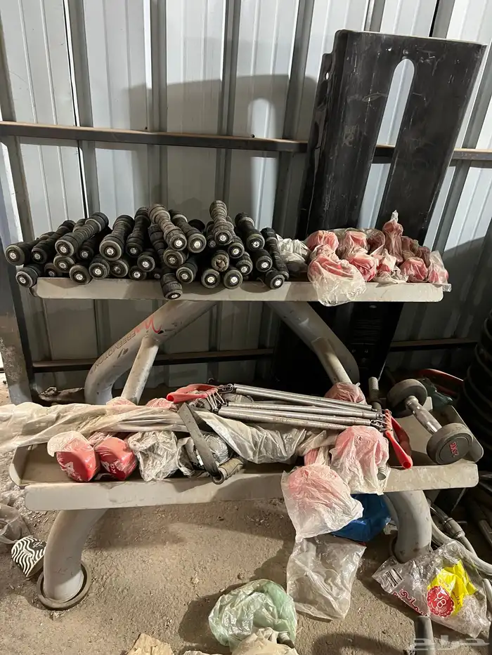 اجهزة رياضية تجهيز اندية حبل مقاومة اوزان اثقال دنابل بار 27