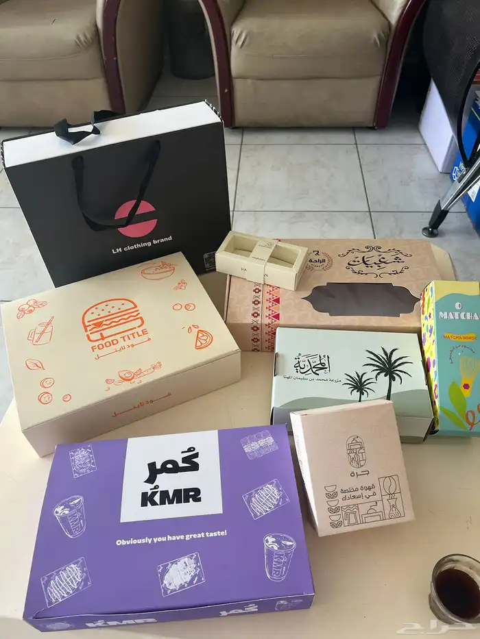 طباعة مطبعة وكس اكواب ورق تغليف ورق زبدةبوكسات اليوم الوطني 13