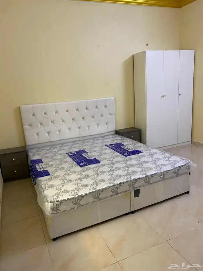 سرير نفرين   دولاب ثلاثه باب   غرف نوم   دواليب 0