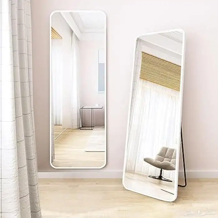 مرايا بمقاسات مختلفة استاند بتصميم إطار الومنيوم 1