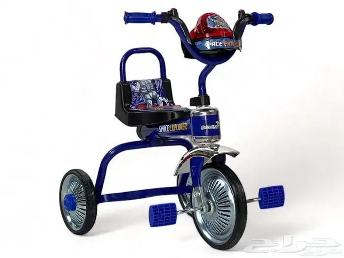 دراجة أطفال مقعد ومقعدين حديد ذات 3 كفرات (سيكل 3 كفرات) 0