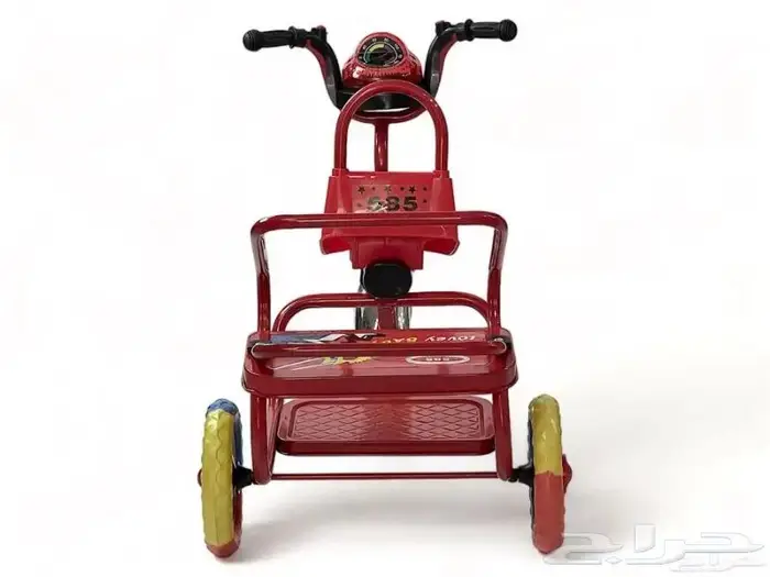 دراجة أطفال مقعد ومقعدين حديد ذات 3 كفرات (سيكل 3 كفرات) 26