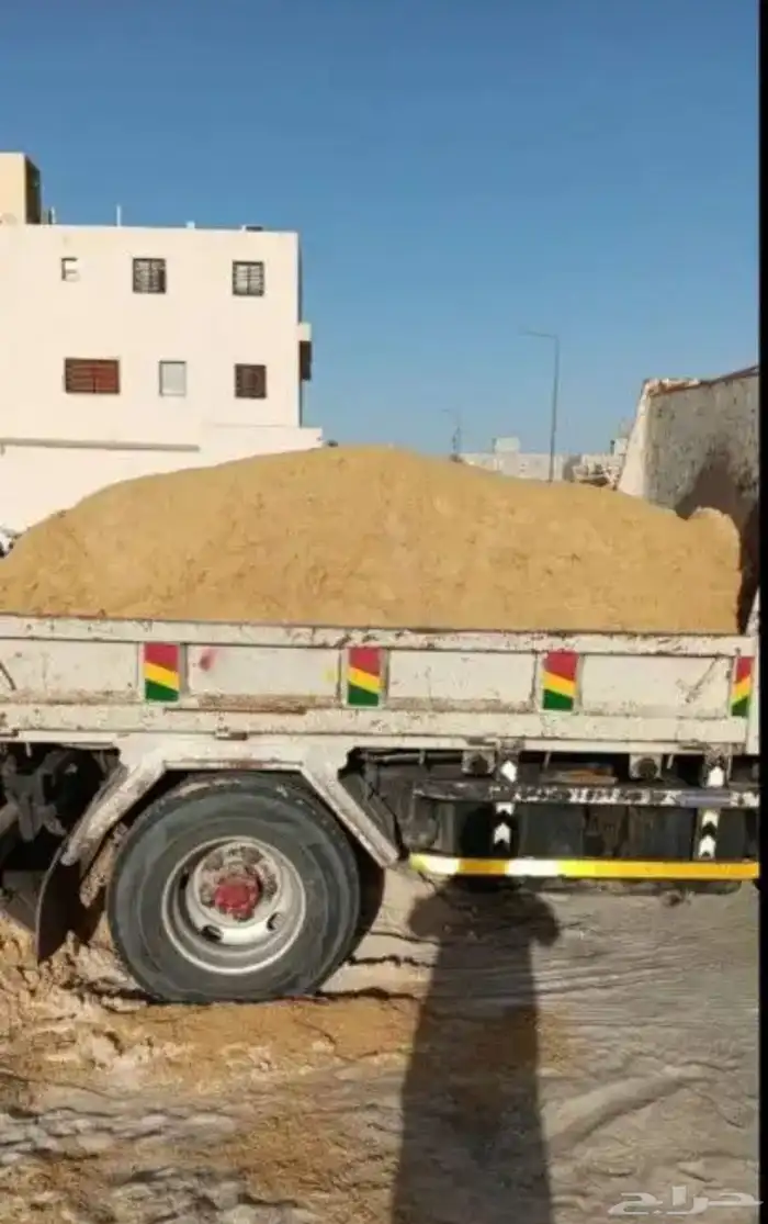 رمل ابيض ورمل احمر ودفان صبييز وازفلت مقشور -جديد وبحص 6