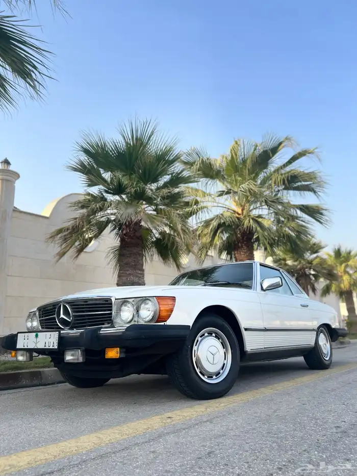 مرسيدس 450SL كوبية 1976 كشف قمة النظافة وكالة ( تم البيع ) . 1